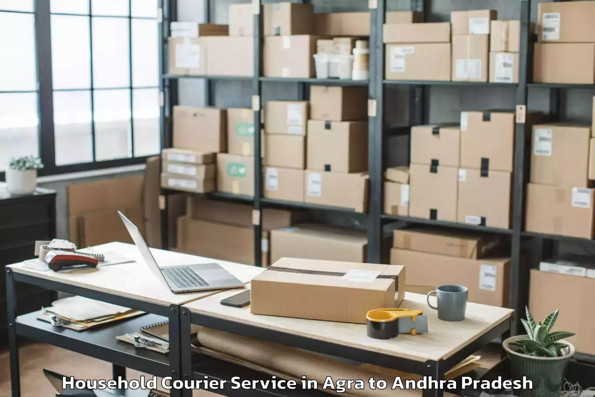 Hassle-Free Agra to Chodavaram Household Courier